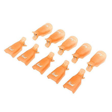 10pc Plastic Nail Art Soak Off Cap Clip UV Gel Polish Remover Wrap Tool