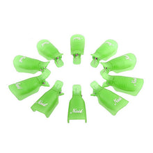 10pc Plastic Nail Art Soak Off Cap Clip UV Gel Polish Remover Wrap Tool