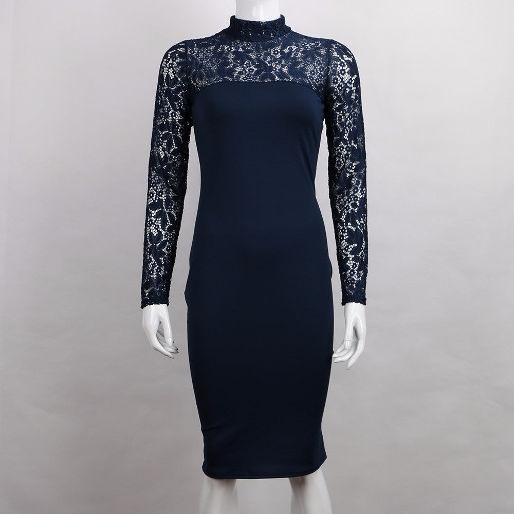 Turtleneck Long Sleeve Lace Party Dresidi Sexy Club Bandage Bodycon Dr justforyou66 Turtleneck Long Sleeve Lace Party Dresidi Sexy Club Bandage Bodycon Dr justforyou66