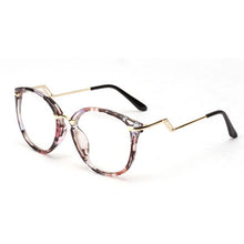 Unisex Women Men Retro Round Nerd Glasses Curving Earstems Semi Metal Frame Spectacles Oculos Feminino