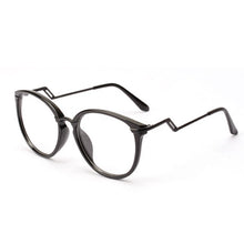 Unisex Women Men Retro Round Nerd Glasses Curving Earstems Semi Metal Frame Spectacles Oculos Feminino