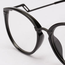 Unisex Women Men Retro Round Nerd Glasses Curving Earstems Semi Metal Frame Spectacles Oculos Feminino