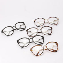 Unisex Women Men Retro Round Nerd Glasses Curving Earstems Semi Metal Frame Spectacles Oculos Feminino