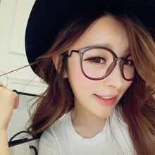 Unisex Women Men Retro Round Nerd Glasses Curving Earstems Semi Metal Frame Spectacles Oculos Feminino