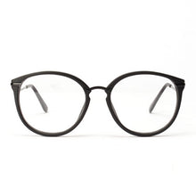 Unisex Women Men Retro Round Nerd Glasses Curving Earstems Semi Metal Frame Spectacles Oculos Feminino