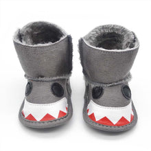 0-18 Months Kids Baby Boys Girls Snow Boots Shark Mouth Snowshoes Warm Crib Shoes