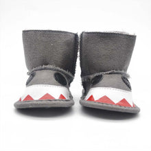 0-18 Months Kids Baby Boys Girls Snow Boots Shark Mouth Snowshoes Warm Crib Shoes