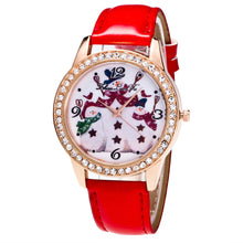 5 Colors Snowman Women Ladies Luxury Diamond Leather Quartz Wrist Dress Watch Montre femme Clock Gift