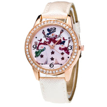 5 Colors Snowman Women Ladies Luxury Diamond Leather Quartz Wrist Dress Watch Montre femme Clock Gift